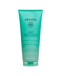 Apivita Just Bee Clear Purifying Cleanser Gel with Propolis AmC & Plant salicylic Acid 200ml