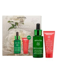 Apivita Promo Bee Radiant Ορός Ενεργοποίησης Λάμψης Για Ξεκούραστη Όψη 30ml & Δώρο Bee Sun Safe Αντηλιακή Κρέμα Προσώπου Κατά Των Πανάδων & Των Ρυτίδων Spf50 15ml