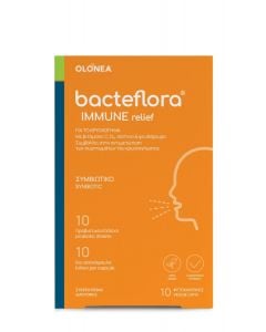 Olonea Bacteflora Immune Relief Μείωση Συμπτωμάτων Κρυολογήματος & Γρίπης 10κάψουλες