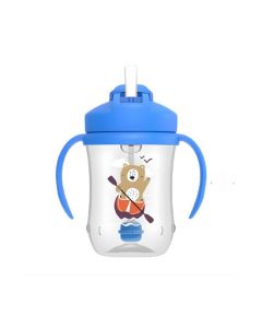 Dr. Brown's Milestones™ Baby's First Straw Cup 6m+ Blue-Fox 270ml (TC91012)