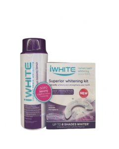 iWhite Superior Whitening Kit: 10 Προγεμισμένα Μασελάκια Λεύκανσης iWhite Instant 2 & ΔΩΡΟ Στοματικό Διάλυμα Λεύκανσης Δοντιών 500ml