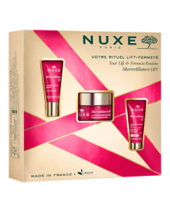 Nuxe Promo 2023 Your Lift & Firmness Routine Merveillance Lift Κρέμα Ματιών 15ml & Συσφικτική Κρέμα Για Κανονικές & Μικτές Επιδερμίδες Με Αίσθηση Πούδρας 50ml & Συμπυκνωμένη Kρέμα Νύχτας 15ml