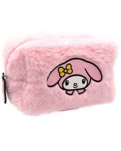 Take Care Melody Pink Furry Pouch with Charm 1pc