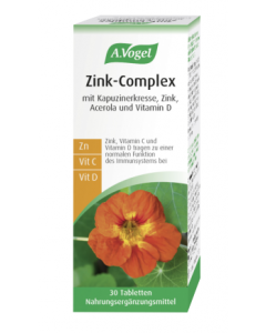 A.Vogel Zinc Complex 30 Tabs Ταμπλέτες με Ψευδάργυρο, Βιταμίνη C από Φρέσκια Ασερόλα και Βιταμίνη D Φυτικής Προέλευσης