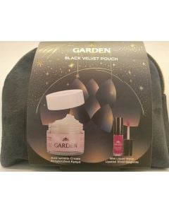 Garden Black Velvet Pouch Αντιρυτιδική Κρέμα με Υαλουρονικό Οξύ 50ml & Mini Liquid Matte Lipstick Vivid Magenta 2ml