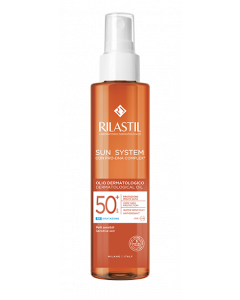 Rilastil Sun System Dermatological Oil Spf50 200ml Αντηλιακό Λάδι Σώματος Για Ευαίσθητες Επιδερμίδες