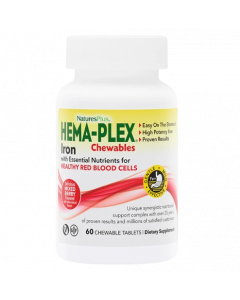 Nature's Plus Συμπλήρωμα Διατροφής  Hema-Plex με Γεύση Mixed Berry 60chewables