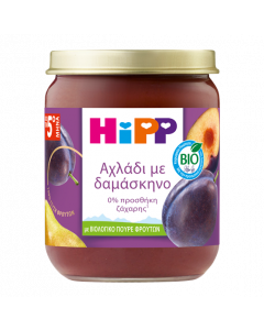 Hipp Bio Πουρές Φρούτων Με Αχλάδι & Δαμάσκηνο Από Τον 5ο Μήνα 160g