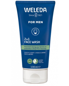 Weleda For Men 2 σε 1 Καθαριστικό Προσώπου για τον Άνδρα 100ml