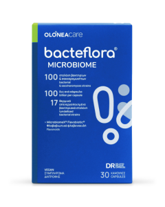 Olonea Bacteflora Microbiome Symbiotic με Προβιοτικά & Πρεβιοτικά Συμβιωτικό Νέας Γενιάς 30caps