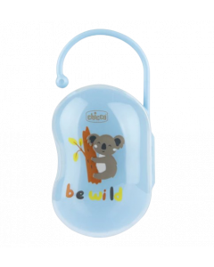 Chicco Θήκη Για 2 Πιπίλες Μπλε 1τμχ