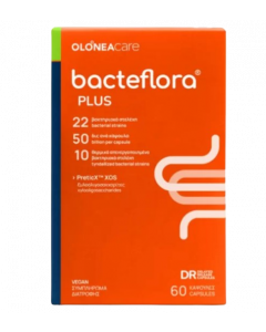 Olonea BacteFlora Plus Συνδυασμός Υψηλής Συγκέντρωσης Προβιοτικών Ευρέως Φάσματος & Πρεβιοτικού 60κάψουλες