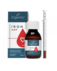Ingenic Iron Max Oral Solution 100ml Συμπλήρωμα Διατροφής Σιδήρου