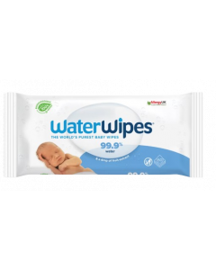 WaterWipes 100% Plastic-free Baby Wipes 99.9% Water 60pcs Υγρά Μωρομάντηλα 100% Χωρίς Πλαστικό με 99,9% Νερό