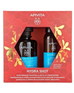 Apivita Promo Hydra Shot Σαμπουάν Ενυδάτωσης 250ml & Κρέμα Μαλλιών Ενυδάτωσης Χωρίς Ξέβγαλμα 100ml