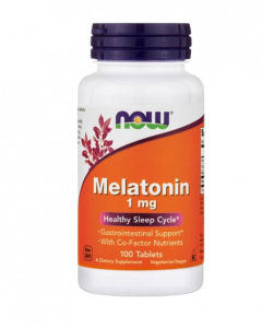 Now Foods Melatonin 1mg Healthy Sleep Cycle 100tabs Μελατονίνη για Βελτίωση Ύπνου