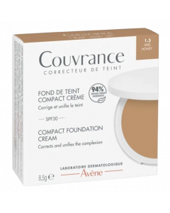 Avene Couvrance Compact Foundation Cream 1.3 Miel Spf30 8.5gr  Make-up σε Μορφή Στερεής Κρέμας