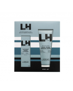 Lierac Promo Homme Ενυδατικό Gel για Τόνωση 50ml & Δώρο Αφροντούζ για Σώμα, Πρόσωπο, Μαλλιά & Γένια 200ml