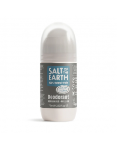Salt of the Earth Vegan Refillable Roll-On Deodorant Vetiver & Citrus 75ml Αποσμητικό Επαναγεμιζόμενο Roll-On με Άρωμα Βέτιβερ & Εσπεριδοειδή
