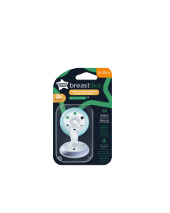 Tommee Tippee BreastLike Ορθοδοντικές Πιπίλες Σιλικόνης 6-18m Μωβ/ Μέντα Για τη Μετάβαση Mεταξύ Στήθους & Πιπίλας 2τμχ