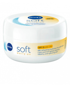 Nivea Soft Daily UV Ενυδατική Κρέμα για Πρόσωπο , Σώμα & Χέρια Spf15 100ml