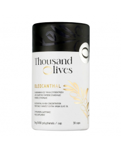 Thousand Olives Oleocanthal Food Supplement 30caps Συμπλήρωμα Διατροφής για Ενίσχυση Ανοσοποιητικού 