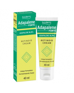 Boderm Adapalene Forte 0.3% Retinoid Cream 40ml Κρέμα Προσώπου για Μέτρια ως Σοβαρή Ακμή