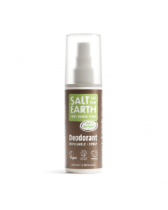 Salt of the Earth Vegan Natural Deodorant Spray Oud & Bergamont 100ml Αποσμητικό Χωρίς Αλουμίνιο Με Αρωμα Ούτι & Περγαμόντο