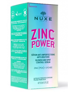 Nuxe Zinc Power Blemish & Spot Control Serum 30ml Ορός Προσώπου για Λιπαρές Επιδερμίδες με Ατέλειες 