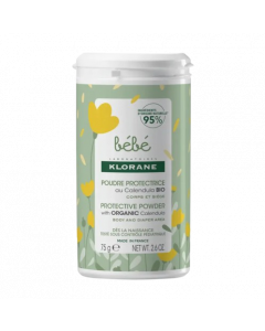 Klorane Bebe Protective Powder with Organic Calendula 75gr Πούδρα για Μωρά με Βιολογική Καλέντουλα