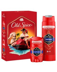 Old Spice Promo Captain Αποσμητικό Στικ 50ml & Αφρόλουτρο & Σαμπουάν 250ml