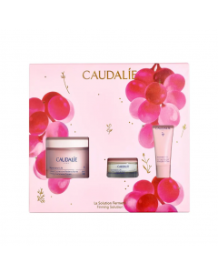 Caudalie Promo Firming Solution Resveratrol-Lift Αντιρυτιδική Κρέμα Ημέρας για Σφριγηλή & Λεία Επιδερμίδα 50ml & Κρέμα Νύχτας για Σύσφιξη & Λείανση 15ml & Κρέμα- Τζελ Ματιών κατά των Οιδημάτων 5ml
