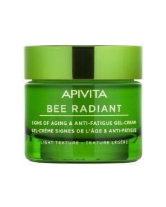 Apivita Bee Radiant Κρέμα-Gel Ελαφριάς Υφής για Σημάδια Γήρανσης & Ξεκούραστη Όψη 50ml