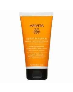 Apivita Conditioner Nourish & Repair with Keratine & Honey 150ml Κρέμα Θρέψης & Επανόρθωσης για Ξηρά-Ταλαιπωρημένα Μαλλιά