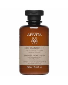 Apivita Dry Dandruff Shampoo 250ml Σαμπουάν κατά της Ξηροδερμίας με Σέλερι & Πρόπολη 