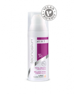 Tecnoskin Total Beauty Face Cream Light SPF30 Αντιρυτιδική Κρέμα Προσώπου All Ιn One Σε Ανοιχτή Απόχρωση 50ml