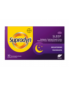 Supradyn Sleep Food Supplement for Better Sleep, Relaxation & Jet Lag Relief 30 Tablets