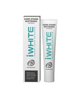  iWhite Dark Stains Whitening Toothpaste 75ml Οδοντόκρεμα Λεύκανσης με Ενεργό Άνθρακα