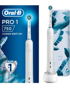 Oral-B Pro 1 750  Blue Design Edition Ηλεκτρική Οδοντόβουρτσα 1 Τεμάχιο + ΔΩΡΟ Travel Case 2