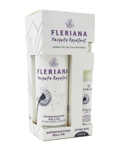Fleriana Promo Mosquito Repellent Roll On, 100ml & Gift After Bite Balm, 7ml