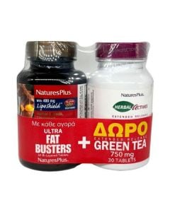 Nature's Plus Promo Ultra Fat Busters 60 Tabs & Green Tea 750mg 30 Tabs