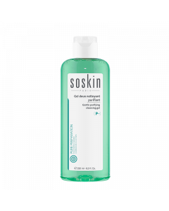 Soskin Gentle Purifying Cleansing Gel 250ml Απαλό Τζελ Καθαρισμού Προσώπου για Μεικτές ή Λιπαρές Επιδερμίδες