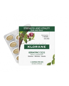 Klorane Quinine Συμπλήρωμα Διατροφής για Μαλλιά και Νύχια με Κινίνη & Κερατίνη 30Caps