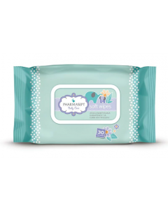Pharmasept Tol Velvet Baby Soft Wipes 30 Τεμάχια Μαντηλάκια Καθαρισμού για Πρόσωπο και Χέρια