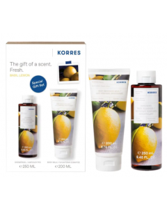 Korres Promo Basil Lemon Showergel 250ml & Body Smoothing Milk Basil Lemon 200ml