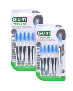 Gum Trav-ler Interdental Brush 1619 Μεσοδόντιο Βουρτσάκι 2,6mm Μαύρο 2 x 6 Τεμάχια