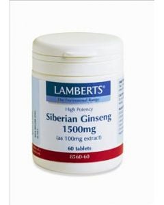 BestPharmacy.gr - Photo of Lamberts Siberian Ginseng 1500mg 60 Tabs