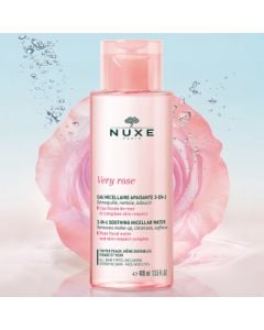 Nuxe Very Rose 3-in-1 Soothing Micellar Water 400ml Απαλό Νερό Καθαρισμού για Πρόσωπο & Μάτια