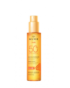 Nuxe Sun SPF50 Tanning Sun Oil 150ml Αντηλιακό Λάδι Μαυρίσματος