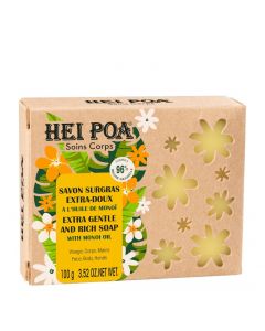 Hei Poa Extra Gentle & Rich Soap with Monoi Oil 100gr Απαλό Ενυδατικό Σαπούνι για Όλο το Σώμα